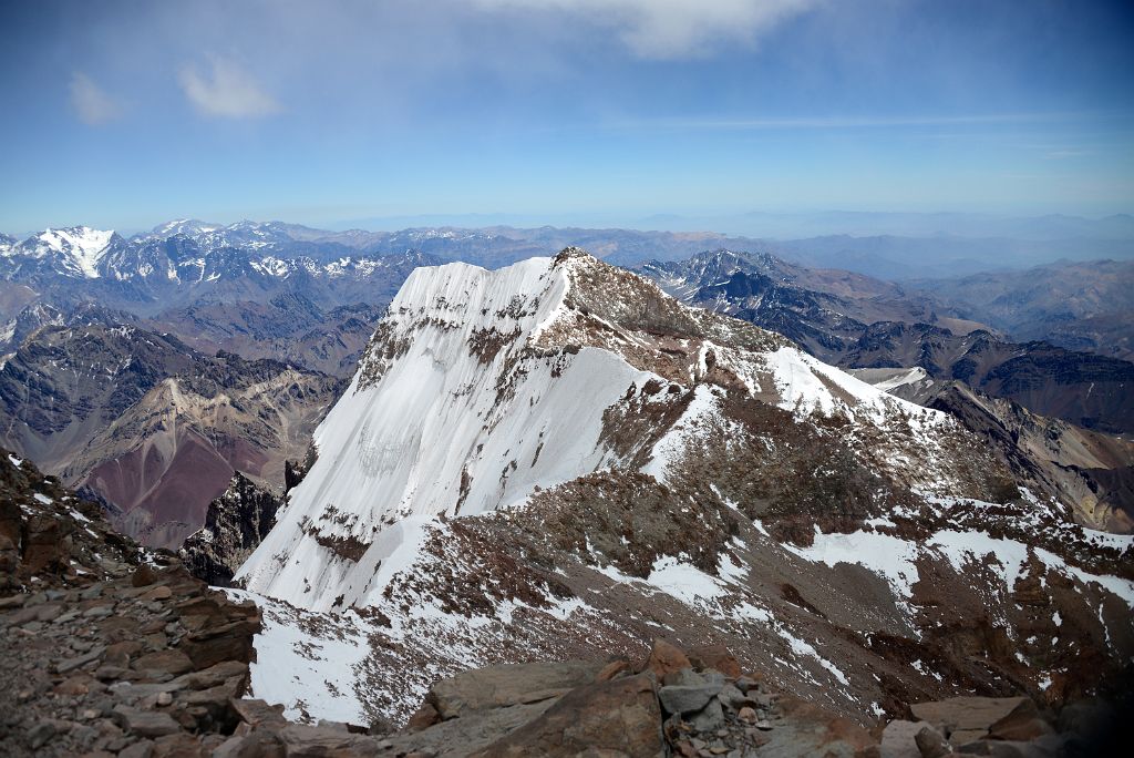 47 Aconcagua South Summit From Aconcagua Summit 6962m